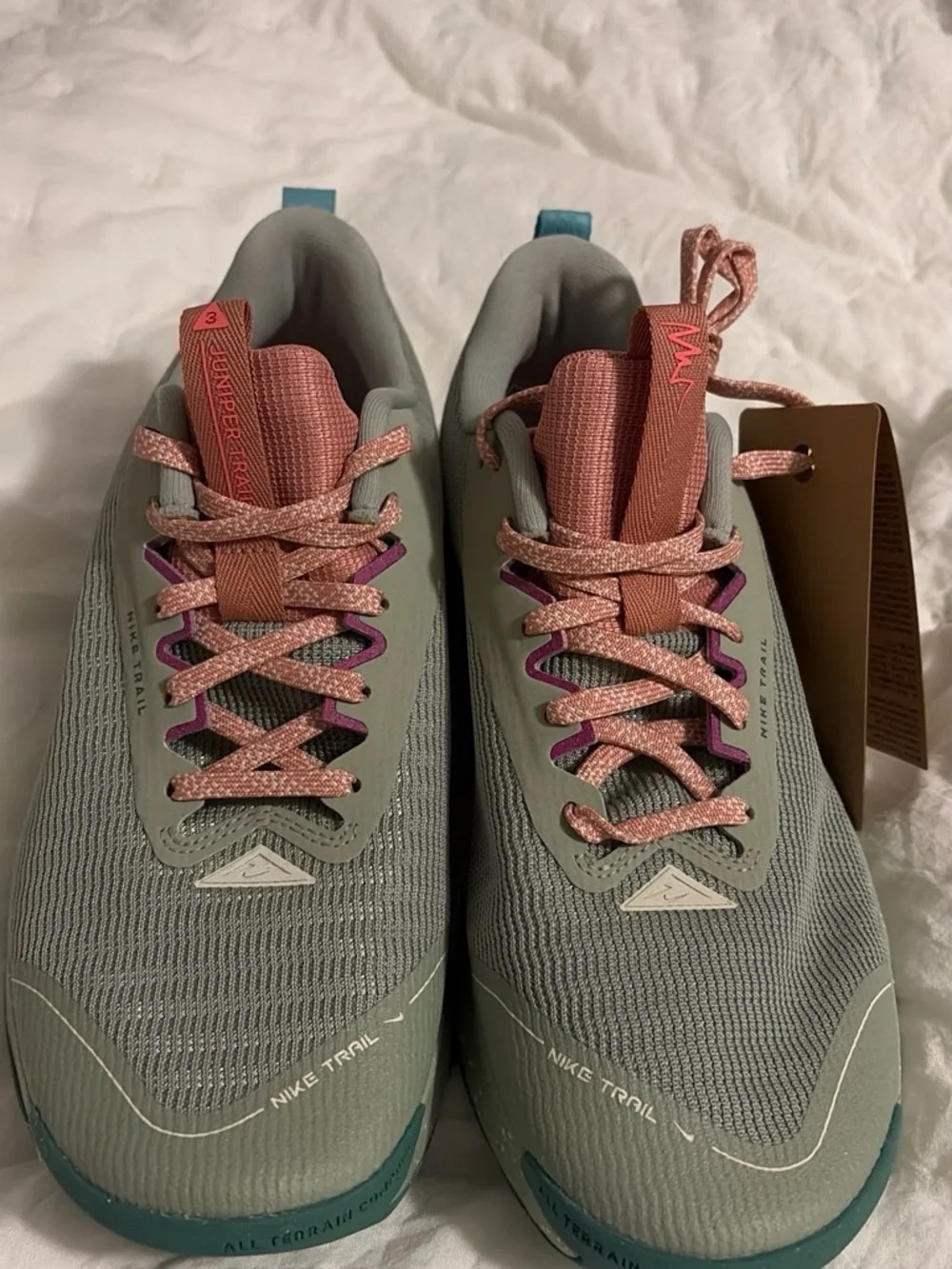 Nike Trail Running Shoe - Mint with Pink Accents